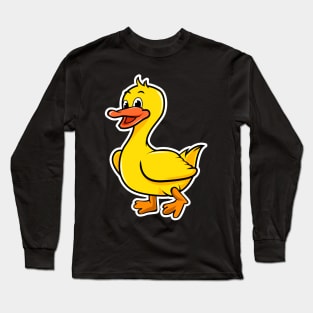 Duck Cartoon Long Sleeve T-Shirt